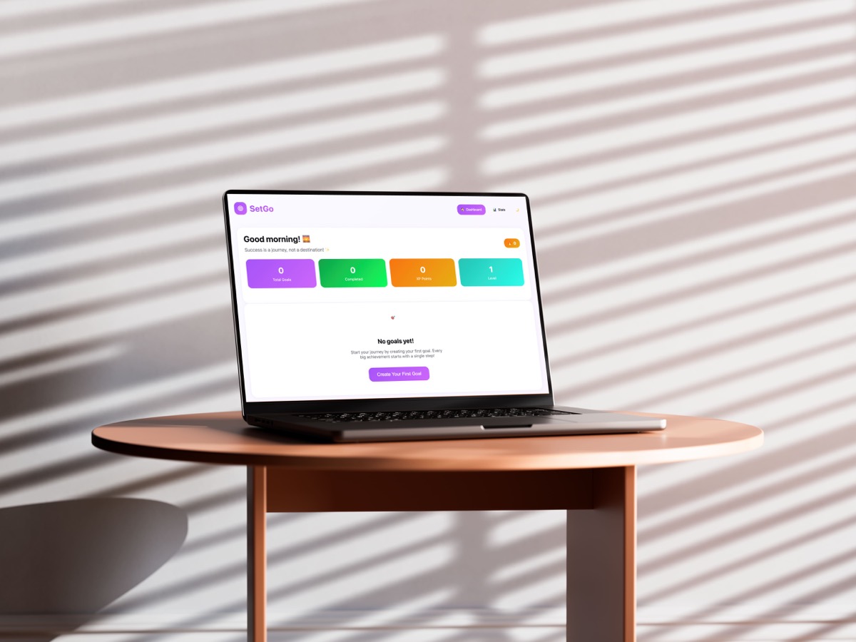 SetGo goal tracking app