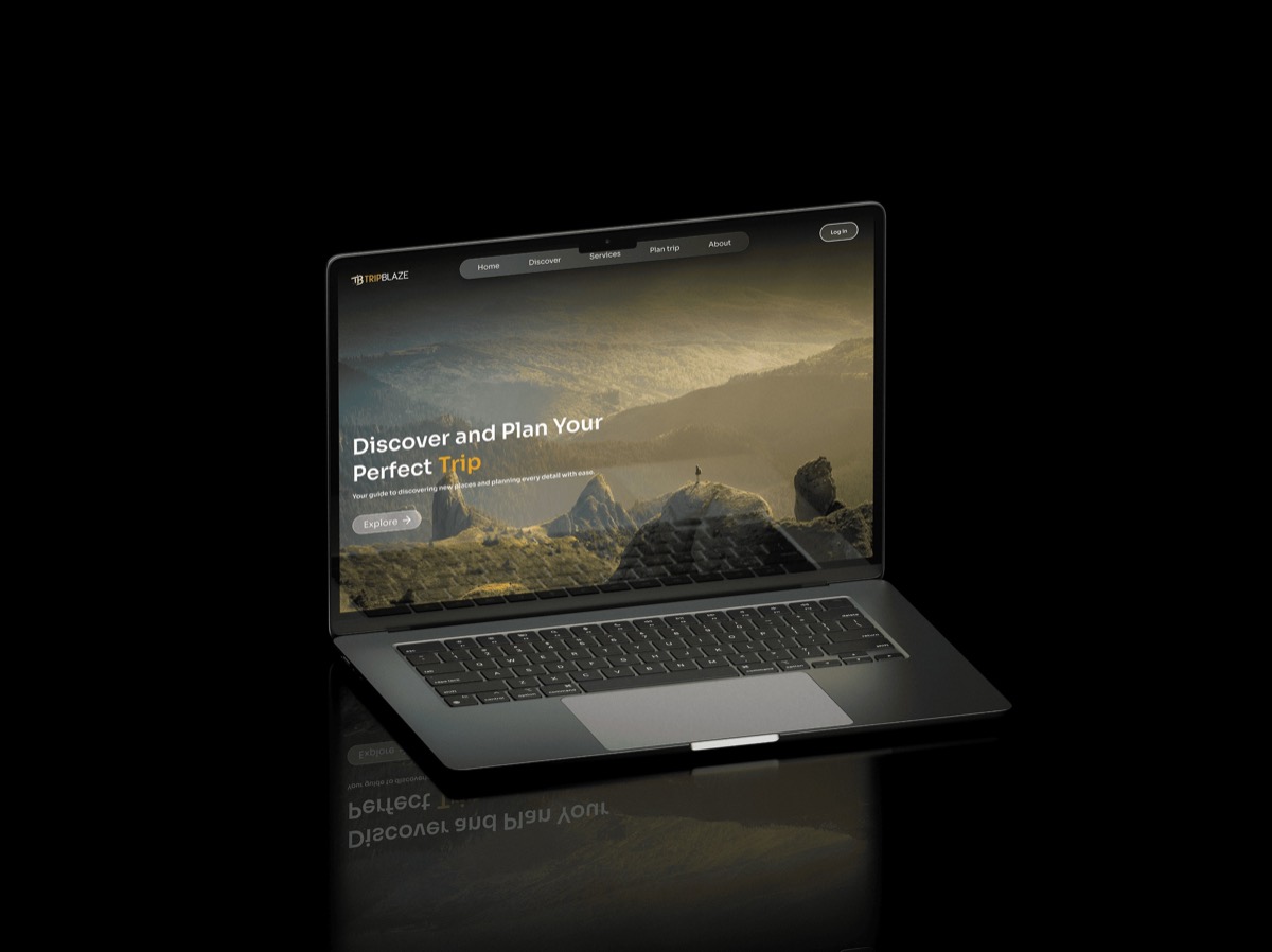 TripBlaze travel planning interface